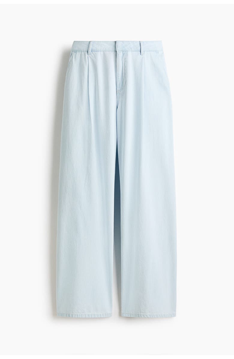 H&M Loose Fit Wide Regular Jeans, Alternate, color, Light Blue