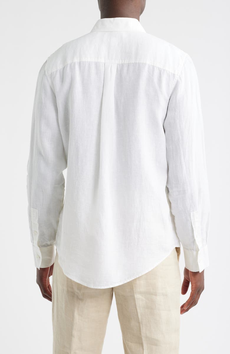 Nordstrom Linen Button-Up Shirt, Alternate, color, White