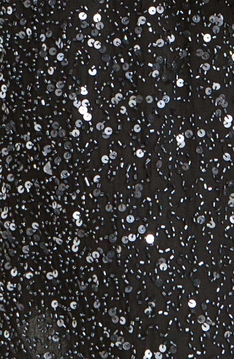 Pisarro Nights Beaded Kimono Sleeve Dress, Alternate, color, 