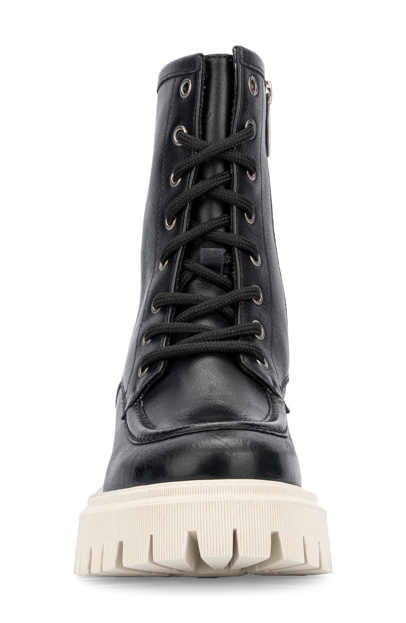 Aquatalia Platform Combat Boot, Alternate, color, 