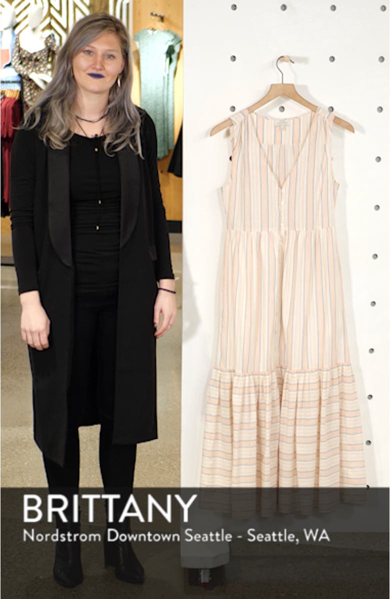 Luna Button Through Cotton Sundress, sales video thumbnail