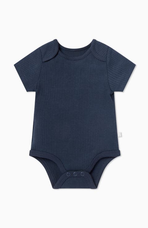 Ribbed Short Sleeve Bodysuit (Baby)