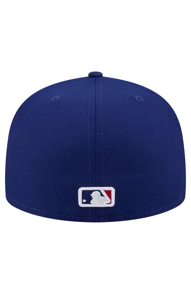 New Era Men's New Era Royal Texas Rangers Yarn Stitch 59FIFTY Fitted Hat, Alternate, color, Royal