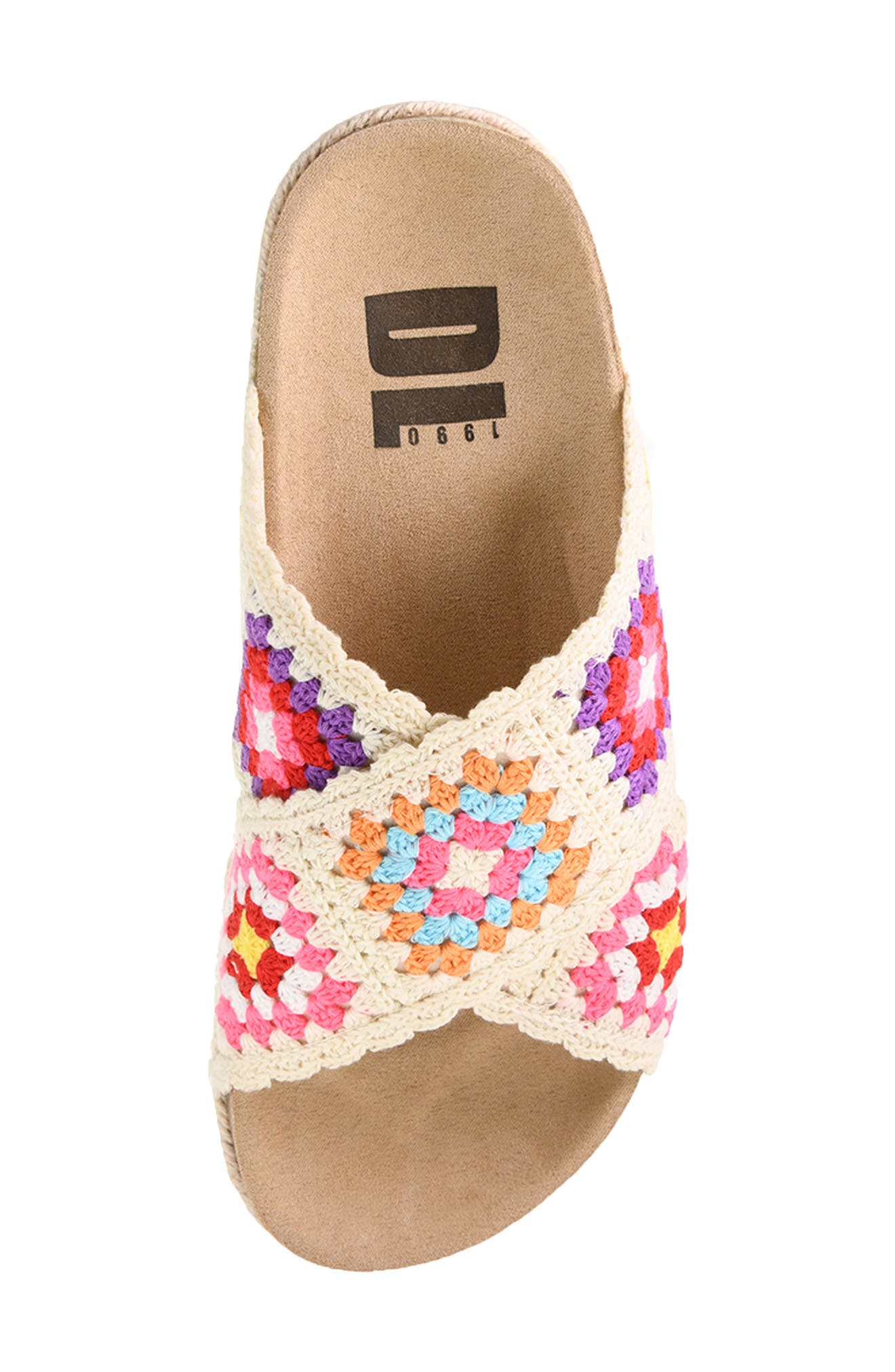 Tacoma Crochet Sandal, Alternate, color, SAND MULTI