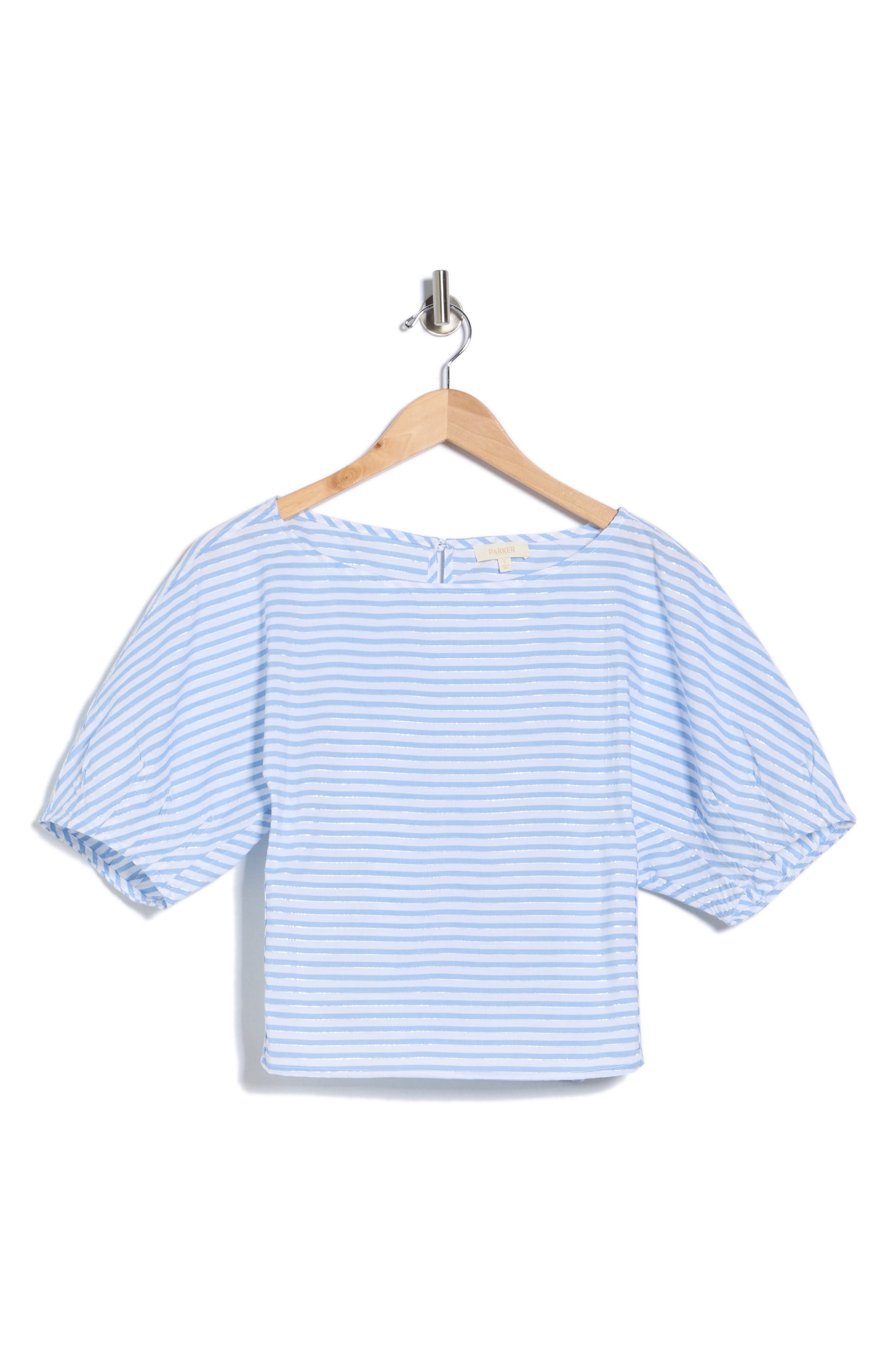 Parker Boat Neck Barrel Sleeve Top