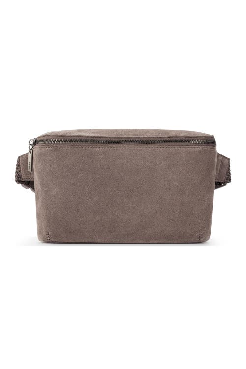 The Sak Caraway Large Belt Bag In Mushroom Suede