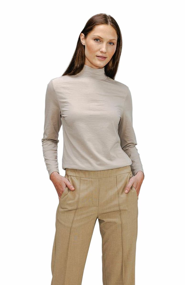 Ministry of Supply Women's Composite Merino Long Sleeve Mock Neck, Main, color, 