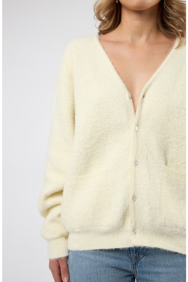 V-Neck Cardigan, Alternate, color, IVORY