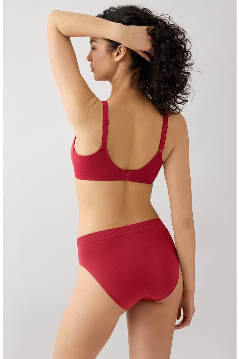 B-Smooth® High Cut Briefs, Alternate, color, REGINA RED