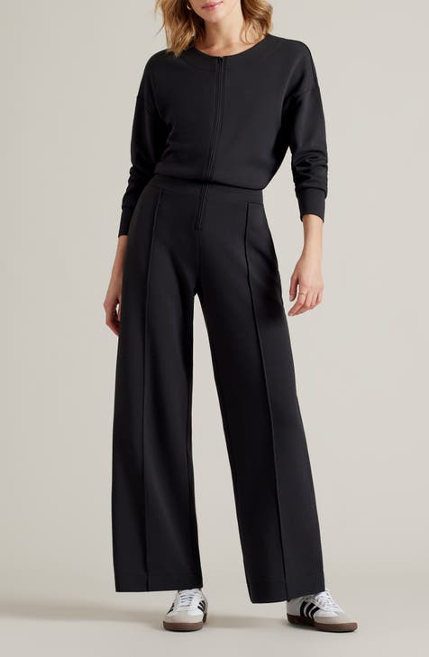 Black jumpsuit with deals Long sleeves, see-through collar, side legs womens jumpsuit