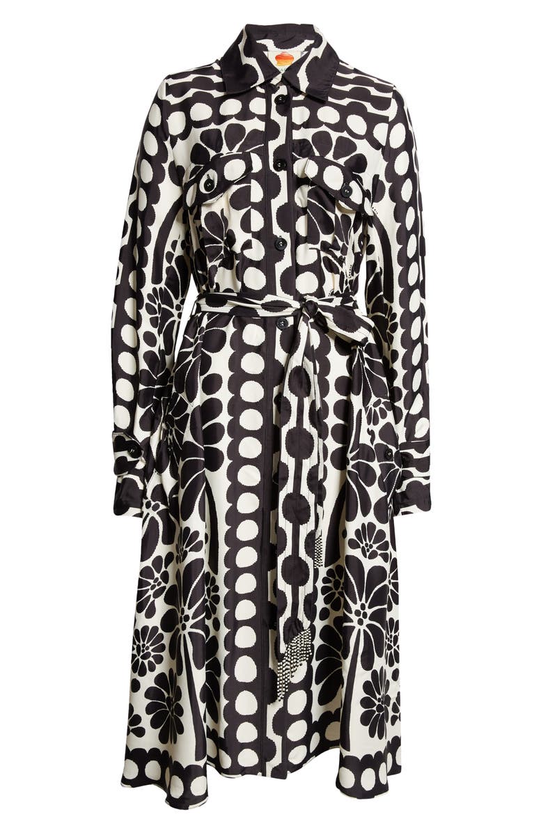 FARM Rio Palermo Long Sleeve Belted Shirtdress, Alternate, color,