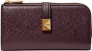 Kate Spade New York deco pebbled leather zip wallet