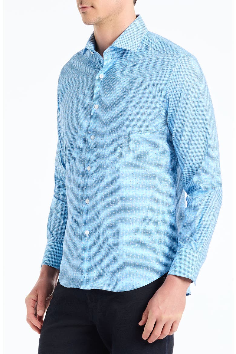 Jonah Long Sleeve Woven Shirt, Alternate, color, BLUE