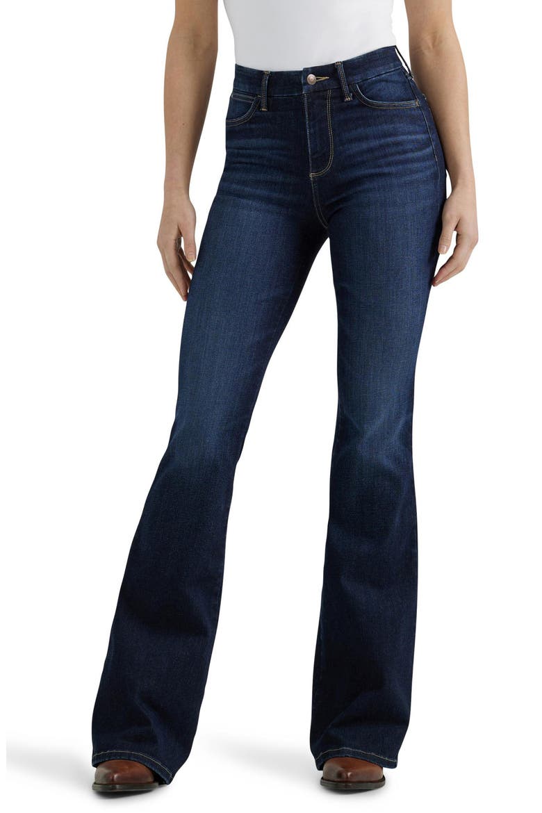 Bespoke Curvy High Waist Flare Jeans, Main, color, MADILYN