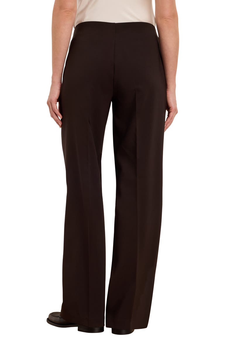 Lenox Wide Leg Stretch Twill Pants, Alternate, color, JAVA
