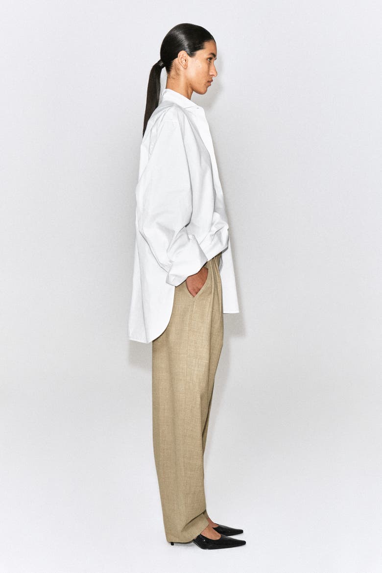 Pleated Tulip Pants, Alternate, color, BEIGE MÉLANGE