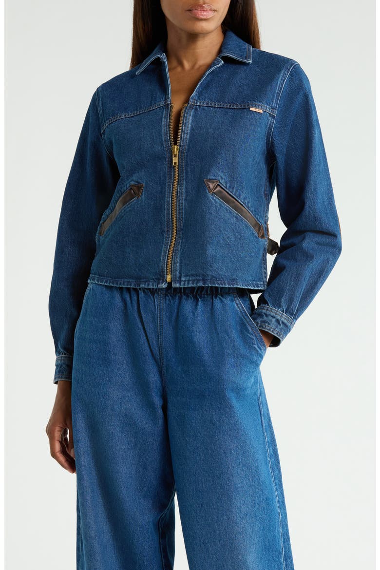 The Steer Clear Denim Jacket, Main, color, WEEKEND OUT WEST