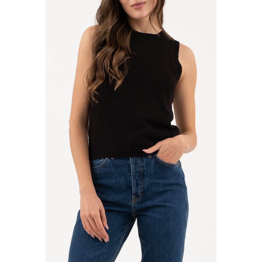 BLU PEPPER BLU PEPPER SOLID SLEEVELESS SWEATER