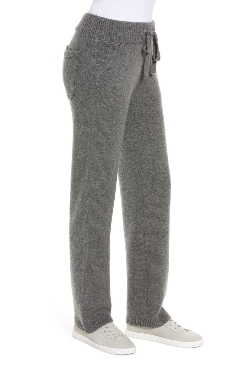 Aida Cashmere Blend Joggers, Alternate, color, CHARCOAL