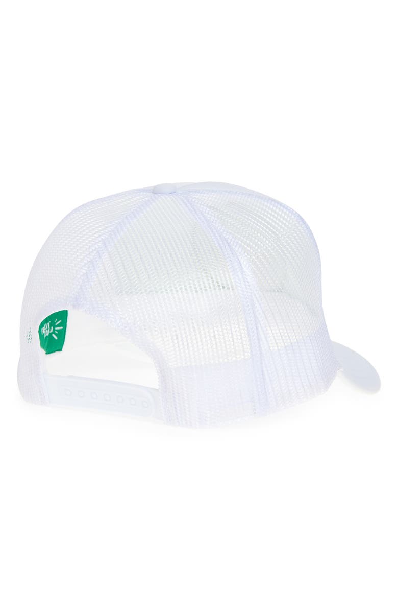 Friday Feelin’ Freedom Patch Trucker Hat, Alternate, color, White