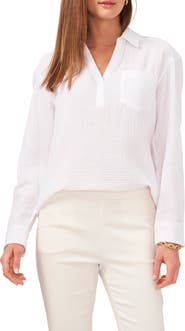 Chaus V-Neck Collared Blouse