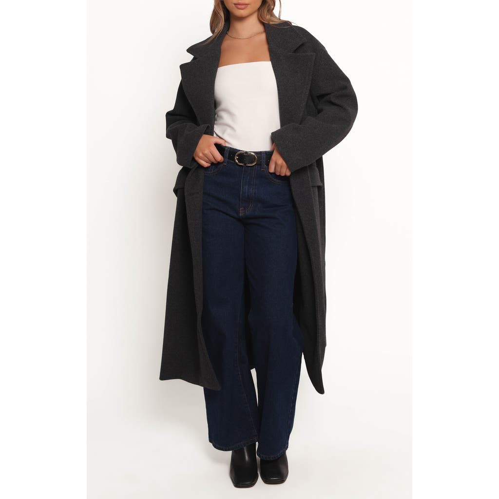 Petal And Pup Petal & Pup Brylie Oversize Coat In Gray