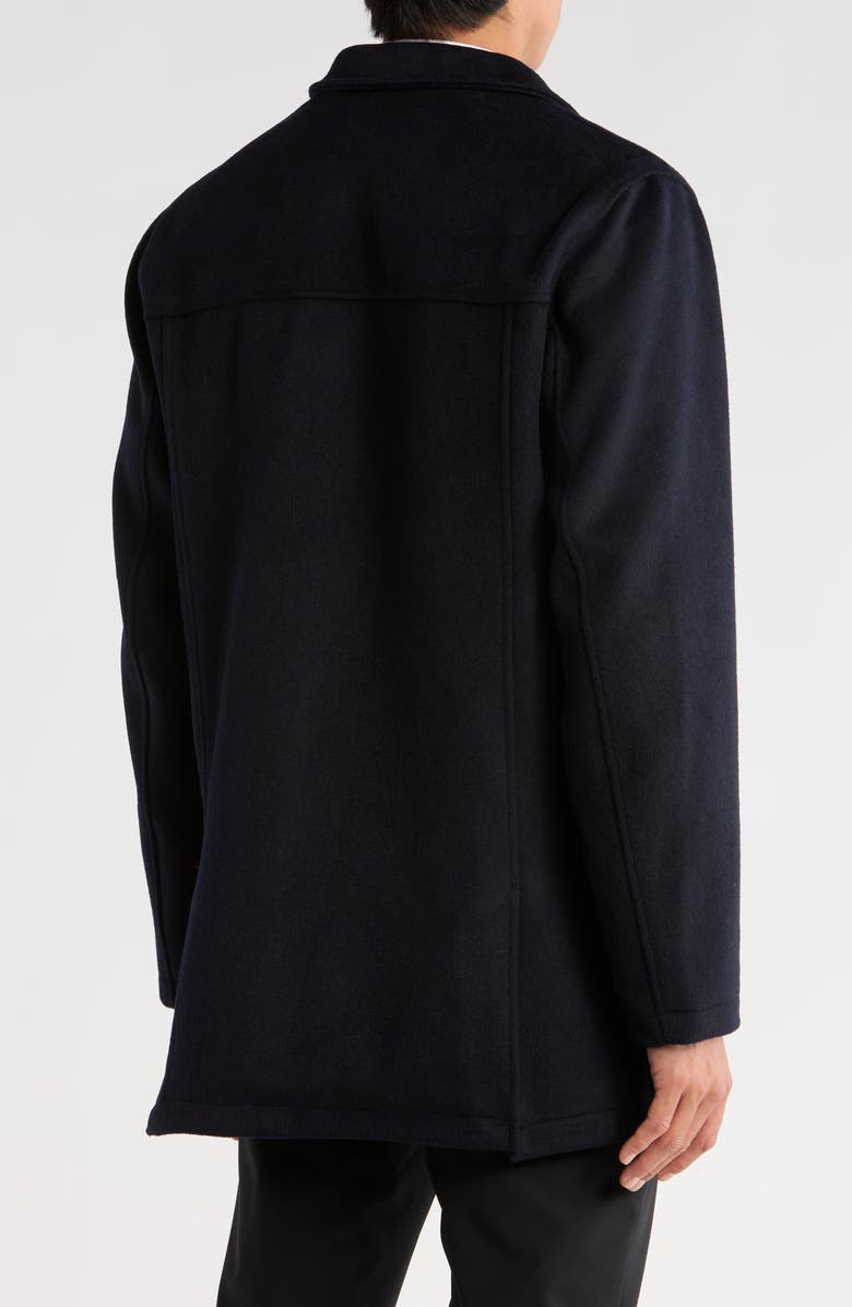 Robert Graham Wool Car Coat, Alternate, color, Navy