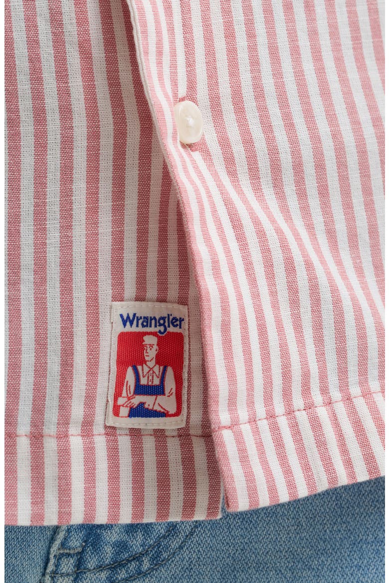 Stripe Graphic Camp Shirt, Alternate, color, DUSTRY ROSE