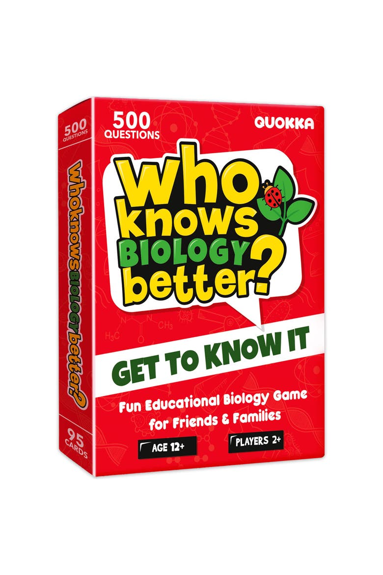 Who Knows Better? Trivia Card Games for Kids & Family, Main, color, Biology