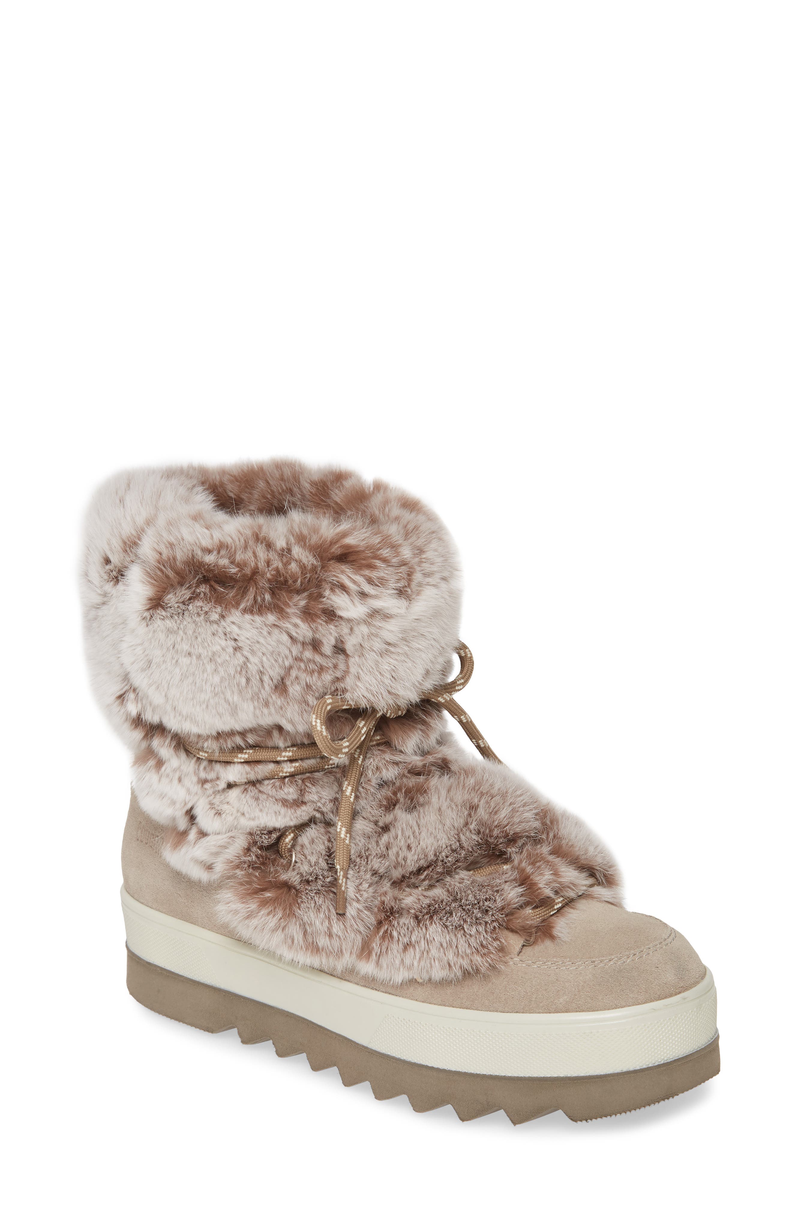 Cougar Vivian Limited Edition Genuine Rabbit Fur Boot, Main, color, 