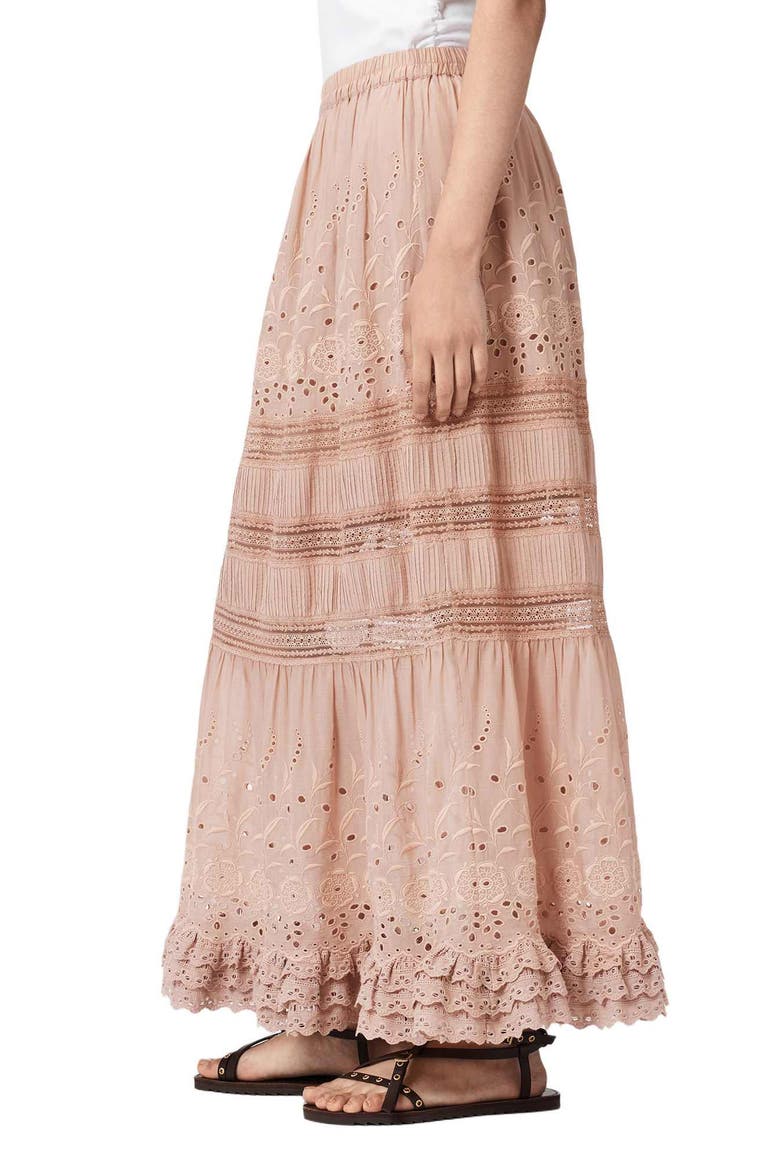 Camille Maxi Skirt, Alternate, color, CRYSTAL PINK