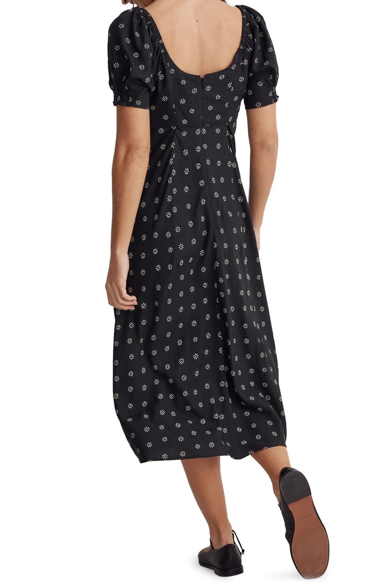 Sweetheart Puff Sleeve Midi Dress, Alternate, color, ANTIQUE CREAM