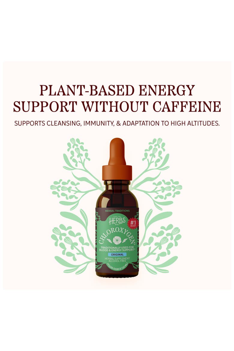 ChlorOxygen Chlorophyll Concentrate - Highly-Concentrated Energy Support - Aids Healthy Blood Circulation - Natural Vitality Support - Alcohol-Free - 1 fl oz, Alternate, color, No Color