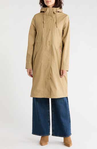 Darcy Longline Rubberized Rain Coat