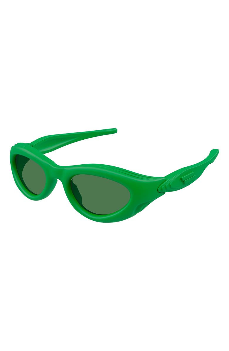 Bottega Veneta Sport 51mm Sunglasses, Alternate, color, Green