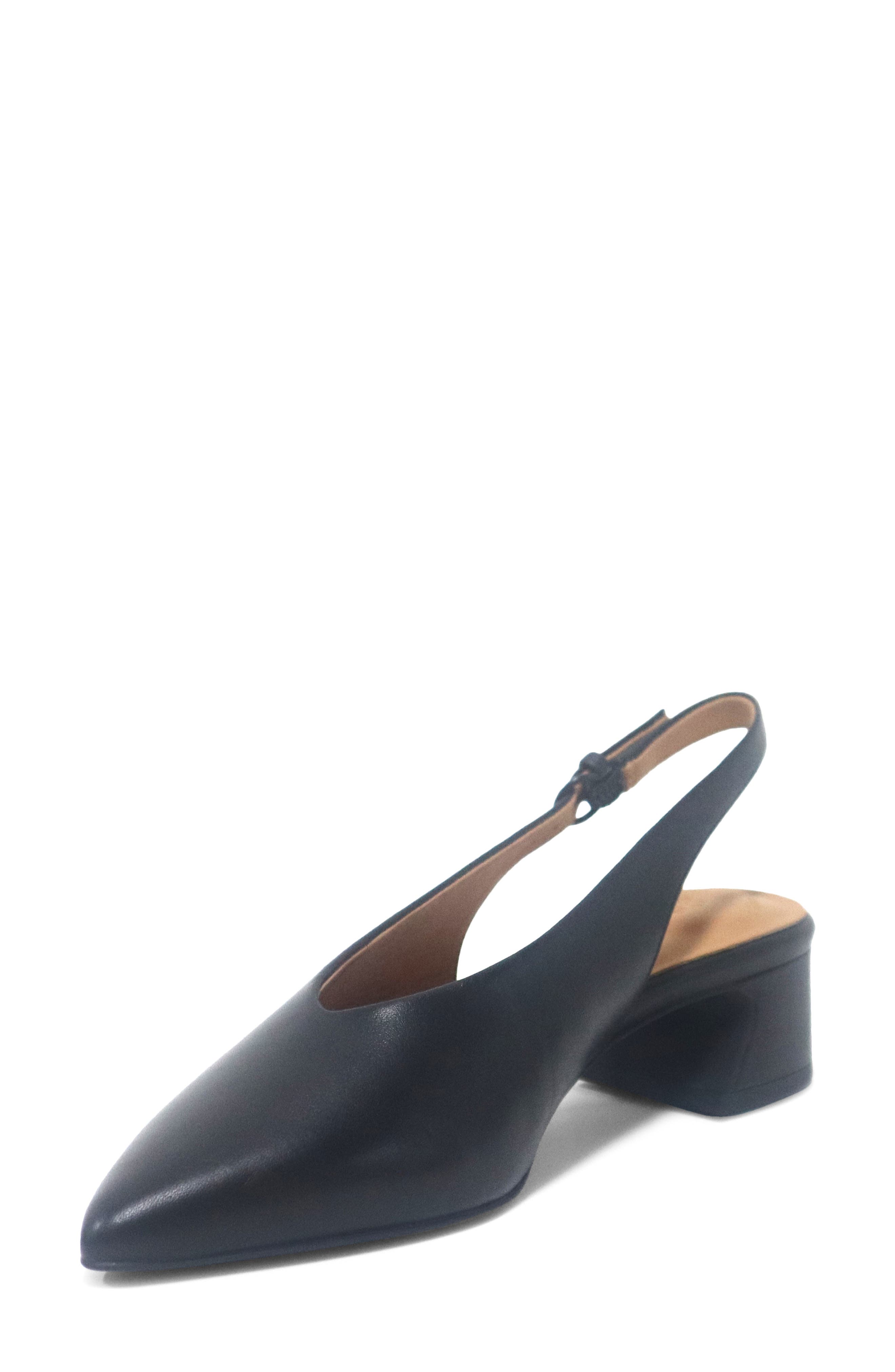 Ginette Slingback Pump, Alternate, color, BLACK LEATHER