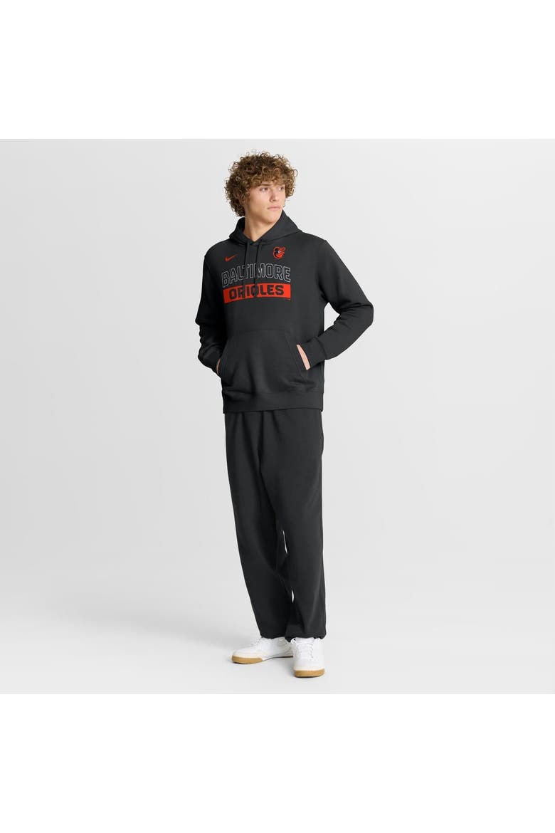 Men's Nike Black Baltimore Orioles Primetime Club Hoodie, Alternate, color, Black