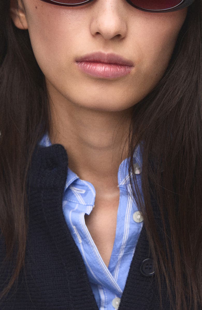 MANGO Sea Cardigan, Alternate, color, Dark Navy