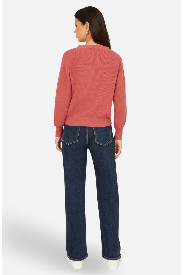 Relaxed Fit With Stitch Detail Cardigan, Alternate, color, Rose Pink