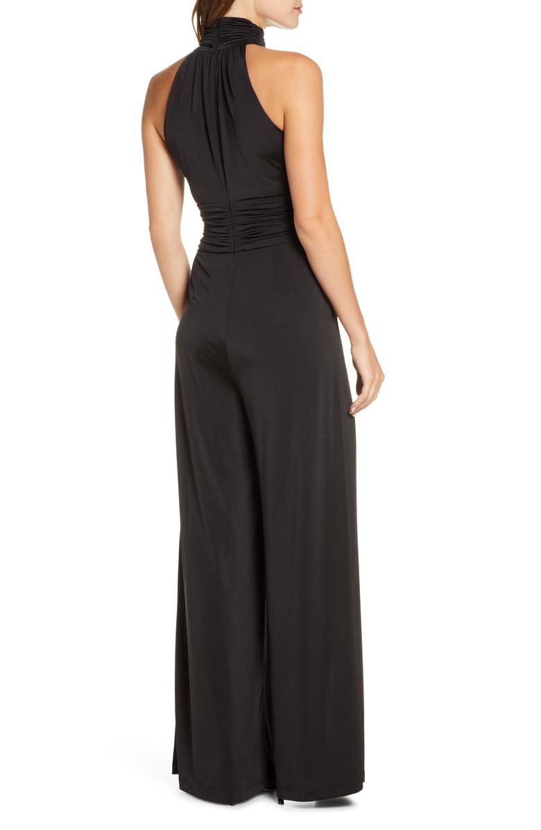 Eliza J Sleeveless Halter Jumpsuit, Alternate, color,