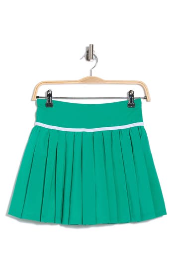 90 Degree By Reflex Pleated Hybrid Skort In Green