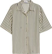 Versace Meandros Silk Twill Camp Shirt