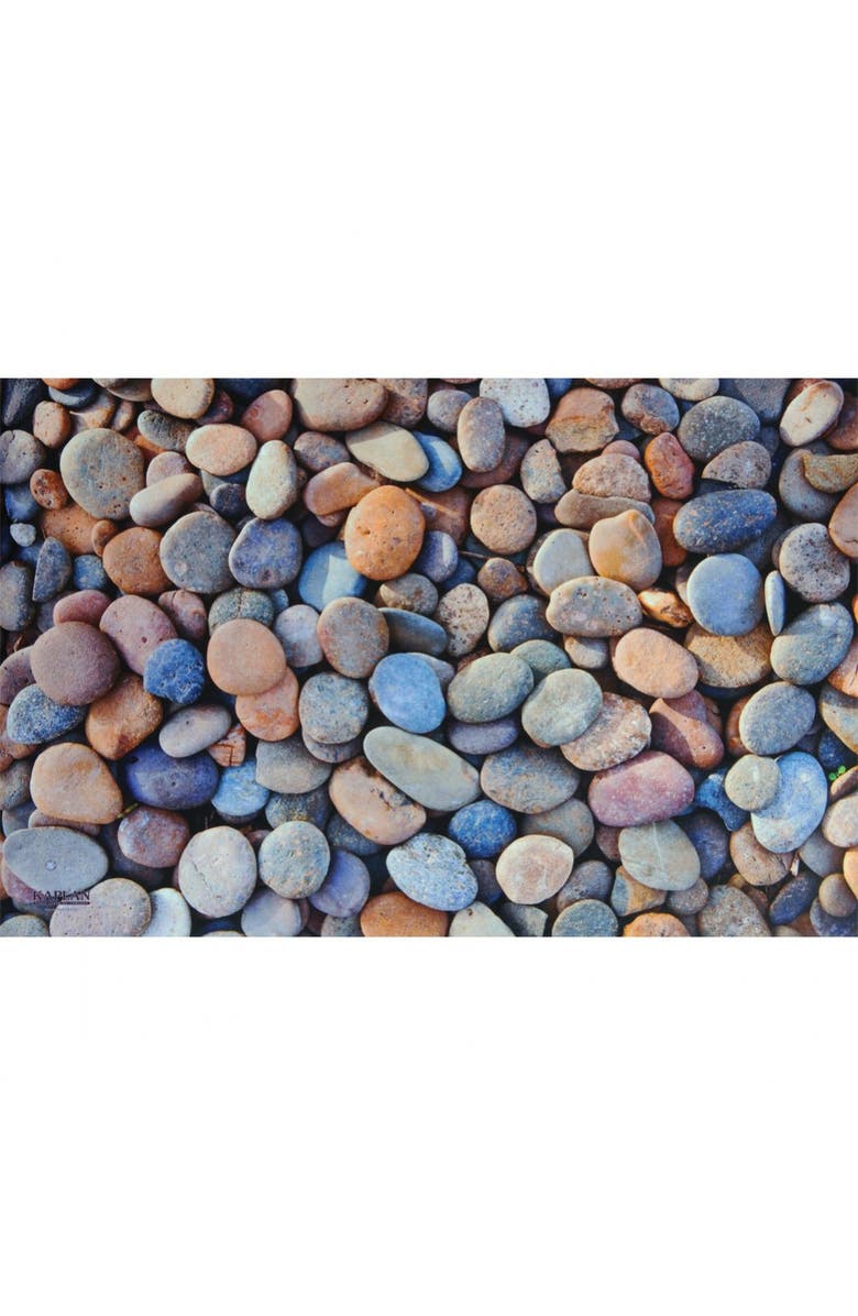 Kaplan Early Learning Company STEM Play Mat - Vibrant Real Image Pebbles Mat, Alternate, color, Pebbles