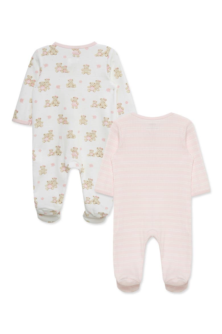 Kids' Bears 2-Pack Organic Cotton Footies, Alternate, color, PINK