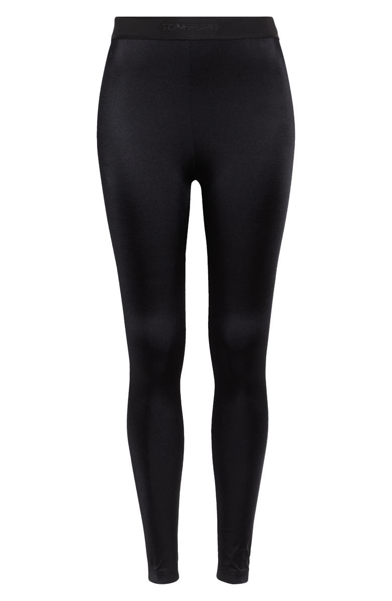 TOM FORD Signature Stretch Jersey Leggings, Alternate, color, Black