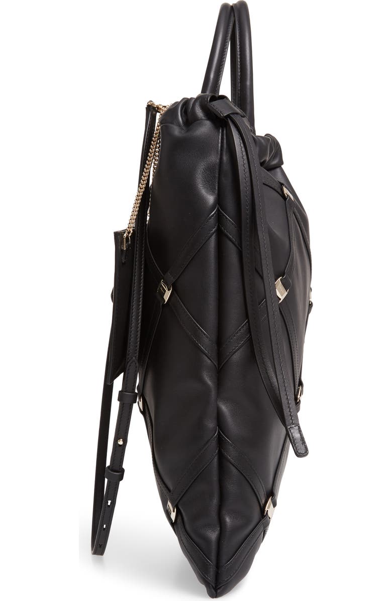 FERRAGAMO Salvatore Ferragamo Vara Caged Calfskin Leather Tote, Alternate, color,