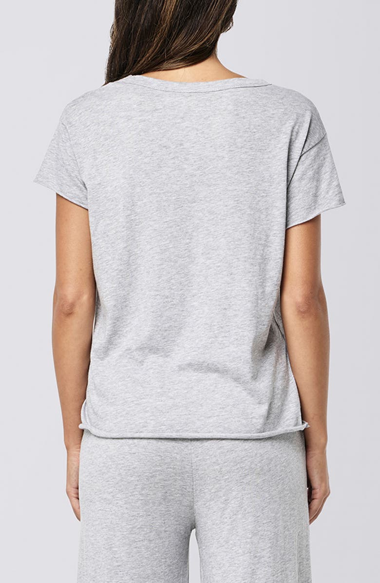 Papinelle Jada Organic Cotton Pajama Top, Alternate, color, Grey