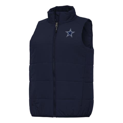 Women's Antigua  Navy Dallas Cowboys Experience Full-Zip Vest