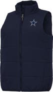 ANTIGUA Women's Antigua Navy Dallas Cowboys Experience Full-Zip Vest
