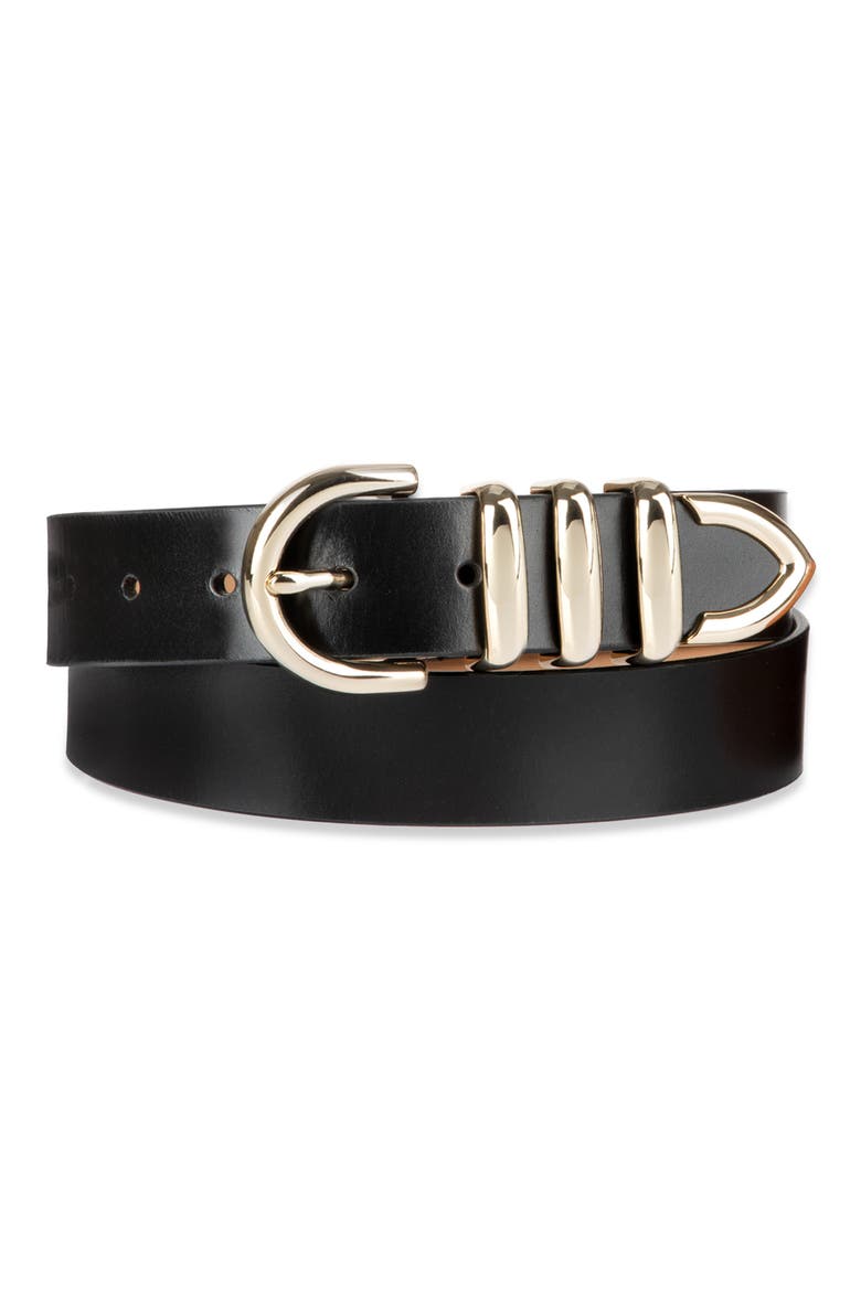Triple Keeper Belt, Main, color, BLACK